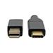 Tripplite Adaptér USB-C / Mini DisplayPort (Samec/Samec), 4K 60Hz, černá, 1.8m U444-006-MDP