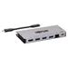 Tripplite Dokovací stanice USB-C/HDMI,USB 3.2Gen 1,USB-A, GbE,paměť. karta,100W nabíjení odpoj.kabel U442-DOCK5D-GY