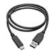 Tripplite Kabel USB-C/USB-A(Samec/Samec),USB 3.1 Gen 2(10Gb/s),USB-IF,kompat. Thunderbolt 3,0.9m U428-C03-G2