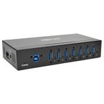 Tripplite Rozbočovač 7x USB 3, průmyslový, odolnost ESD 20kV, kovové pouzdro, možnost montáže U360-007-IND