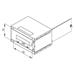 TRITON 19" jednodílný rozvaděč 6U/400mm, černý, rozložený flatpack RXA-06-AS4-BAX-A1