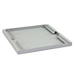 Triton 19' polička perforovaná 1U/950mm, max.nosnost 80kg,,integrované podpěry RAL7035 RAC-UP-950-A4