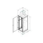 Triton 19´´ stojanový rozvaděč RZA 37U/800x800mm, 19´´ stojanový rozvaděč rozebíratelný 37U/800x800 RZA-37-A88-CAX-A1