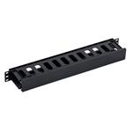 Triton 19' vyvazovací panel 1U plastový RAL9005 RAB-VP-X30-A1