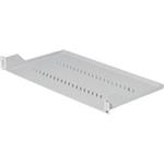 TRITON Police s perforáciou 19", 1U/150mm, nosnosť 15kg, čierna RAB-UP-150-A1