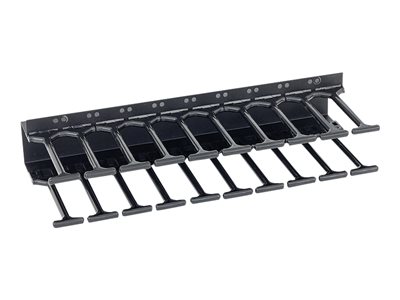 Triton RAB-VP-H22-X1 - Stojanový panel pro uspořádání kabelů - RAL 9005 - 22U