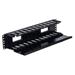 Triton - Rack cable management panel with cover - černá, RAL 9005 - 2U - 19" RAB-VP-X31-A1