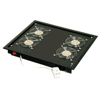 TRITON ventilačná jednotka horná (spodná), 4 ventilátory-230V/60W, vr. termostatu, šedá RAL7035 RAC-CH-X04-X3