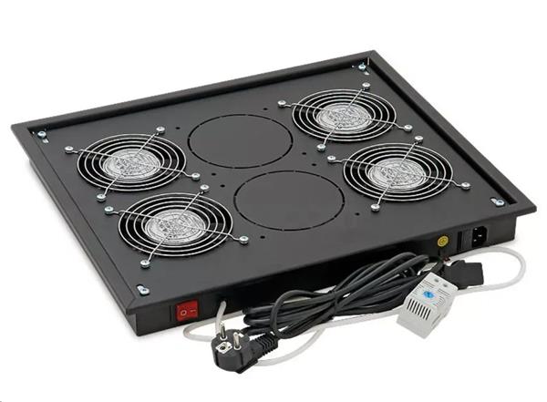 Triton Ventilačná jendotka pre rozvádzač 60W, (4x ventilátor) s termostatom. RAB-CH-X04-X3
