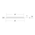 Trubičková Ochrana Optického sváru 61mm průhledná 100ks 35892