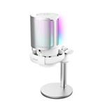 TRUST mikrofon GXT238 Auron, USB-C, RGB, bílá 26082