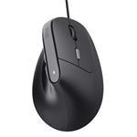 TRUST myš Bayo II Ergonomická vertikální myš, USB, černá 25144