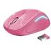 TRUST Myš Yvi Wireless Mouse USB, pink (růžová) 22336