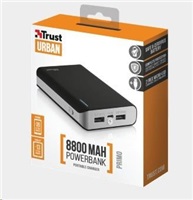 Trust PRIMO POWERBANK 8800 PORTABLE CHARGER - BLACK 21227