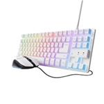 TRUST Sada klávesnice + myš GXT 798W 2v1 Gaming set, bílá 25951