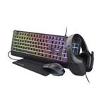 TRUST Sada sluchátka + myš + klávesnice + mousepad GXT 792 Quadrox 4v1 Gaming Bundle EN - Anglický jazyk 25155
