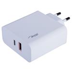 TRX Akyga AK-CH-15 USB nabíječka 220V/ 5-20V/ 65W/ USB-C + USB-A/ PD 3.0/ QC 3.0/ AFC/ FCP/ Apple 2.4A/ PPS TRX-AK-CH-15