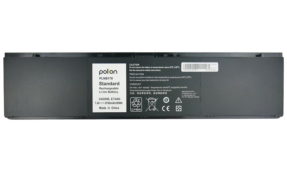 TRX Baterie Polion 34GKR pro notebooky DELL451-BBFS Latitude E7440 E7450 - 6700mAh 50Wh /neoriginální TRX-PLNB170