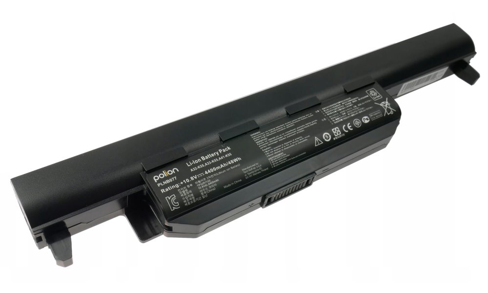 TRX Baterie Polion A32-K55 pro notebooky ASUS A45 A55 A75 F55 K45 K55A K55VD K75 - 4400mAh 48Wh /neorigináln TRX-PLNB077