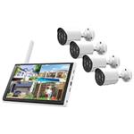 TRX Innotronik ICS-WKM10MA04 Bezpečnostní Venkovní wi-fi NVR kit 4ks 3MPix kamer + LCD displej 10,1" BK-ICS-WKM10MA04