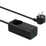 TRX USB Nabíječka AK-CH-21 AC 230V + USB-A + 2x USB-C PD 5-20V / max. 5A 65W Quick Charge 3.0 GaN TRX-AK-CH-21