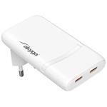 TRX USB Nabíječka USB AK-CH-32 2x USB-C PD 5-20V / max. 3.25A 65W Quick Charge 4+ GaN TRX-AK-CH-32