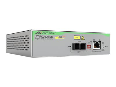 Two-port Gigabit Speed/Media Converting, Two-port Gigabit Speed/Media Converting AT-PC2000/SC-960
