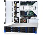 Tyan Server 2U1S Epyc, 8x 3.5" SATA 6G + 4x NVMe U.2 (front) & 2x 2.5" SATA 6G (rear), 1+1 800W RPSU, 16 B8036T65V10E4HR