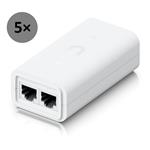 Ubiquiti 24V PoE Adapter 2.5GbE 5pack UACC-Adapter-PoE-24-12W-5