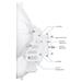 Ubiquiti AirFiber AF-24-HD, 2Gbps+ Backhaul, 24GHz (cena za kus) AF-24HD
