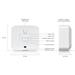 Ubiquiti Battery-powered SuperLink sensor that detects water leaks, temperature, humidity, and ambient USL-Environmental