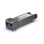 Ubiquiti SFP28 transceiver that supports 25G connections up to 10 km using single-mode fiber with a dup UACC-OM-SFP28-LR