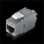 Ubiquiti Toolless keystone for terminating a Cat6A Ethernet jack without the use of a punch-down UACC-Keystone-Jack-C6A