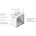 Ubiquiti UniFi 12U Rack Cabinet Wall 450 Glass UACC-Rack-12U-Wall-450-G