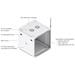 Ubiquiti UniFi 12U Rack Cabinet Wall 600 Glass UACC-Rack-12U-Wall-600-G