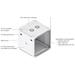 Ubiquiti UniFi 12U Rack Cabinet Wall 600 Perforated UACC-Rack-12U-Wall-600-P