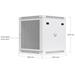 Ubiquiti UniFi 12U Rack Cabinet Wall 600 Perforated UACC-Rack-12U-Wall-600-P
