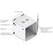 Ubiquiti UniFi 12U Rack Cabinet Wall SW Perforated UACC-Rack-12U-Wall-SW-P