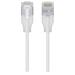 Ubiquiti UniFi Premium Patch Cable 0.15m - Patch kabel, Cat6a, Etherlighting, bílý, délka UACC-Cable-Patch-EL-C6A-0.15M