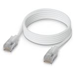 Ubiquiti UniFi Premium Patch Cable 1m - Patch kabel, Cat6a, Etherlighting, bílý, délka 1m UACC-Cable-Patch-EL-C6A-1M-W