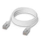 Ubiquiti UniFi Premium Patch Cable 2m - Patch kabel, Cat6a, Etherlighting, bílý, délka 2m UACC-Cable-Patch-EL-C6A-2M-W