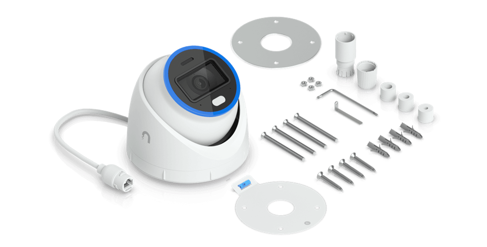 Ubiquiti UniFi Video Camera AI Turret (8MP, 3840*2160/30 sn, 134,1st) UVC-AI-Turret-W