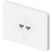 Ubiquiti Universal Paintable 2-Port Keystone Wall Plate Horizontal UACC-WP-Keystone-H-2P