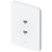 Ubiquiti Universal Paintable 2-Port Keystone Wall Plate Vertical UACC-WP-Keystone-V-2P