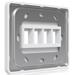 Ubiquiti Universal Paintable 4-Port Keystone Wall Plate Horizontal UACC-WP-Keystone-H-4P