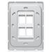 Ubiquiti Universal Paintable 4-Port Keystone Wall Plate Vertical UACC-WP-Keystone-V-4P