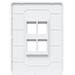 Ubiquiti Universal Paintable 4-Port Keystone Wall Plate Vertical UACC-WP-Keystone-V-4P