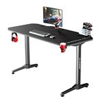 ULTRADESK Herný stôl FRAG - BLACK, 140x66 cm, 76 cm, s XXL podložkou pod myš, s ultradesk BEAM, drž UDESK-FG-BB