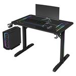 ULTRADESK Herný stôl FREEZE V2, 109x69 cm, 75 cm, povrch z tvrdeného skla ULTRA-GLASS UDESK-FRZ-BB