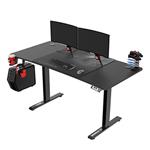 ULTRADESK Herný stôl LEVEL V2, 140x68cm, 72-117cm, elektricky nastaviteľná výška, s XXL podložkou p UDESK-LVA-BB